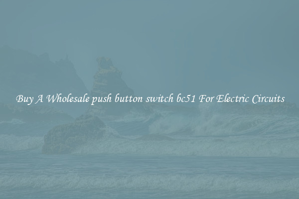 Buy A Wholesale push button switch bc51 For Electric Circuits