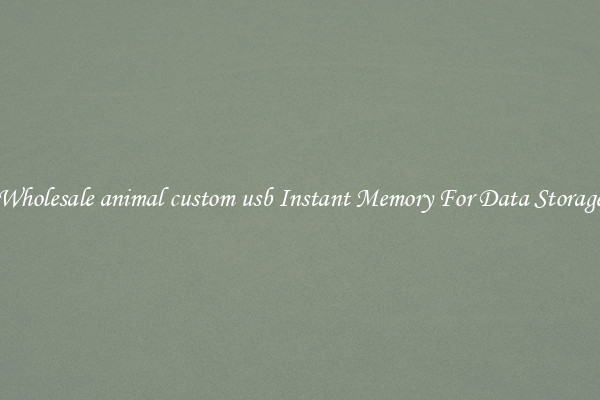 Wholesale animal custom usb Instant Memory For Data Storage