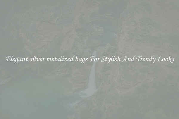 Elegant silver metalized bags For Stylish And Trendy Looks