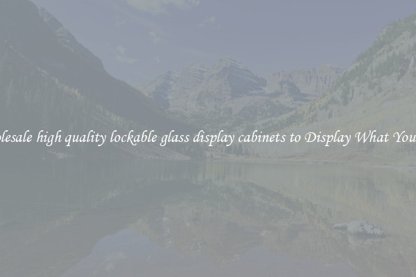 Wholesale high quality lockable glass display cabinets to Display What You Like