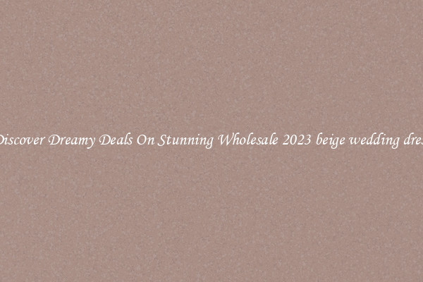 Discover Dreamy Deals On Stunning Wholesale 2023 beige wedding dress