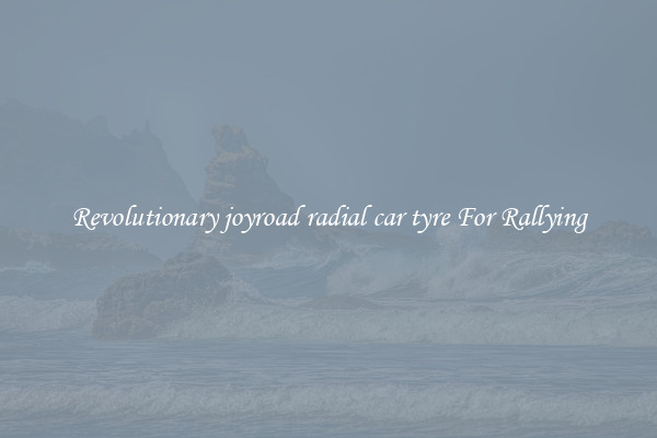 Revolutionary joyroad radial car tyre For Rallying