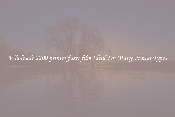 Wholesale 2200 printer fuser film Ideal For Many Printer Types