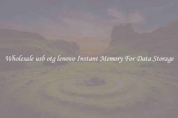 Wholesale usb otg lenovo Instant Memory For Data Storage