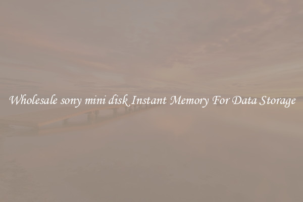 Wholesale sony mini disk Instant Memory For Data Storage