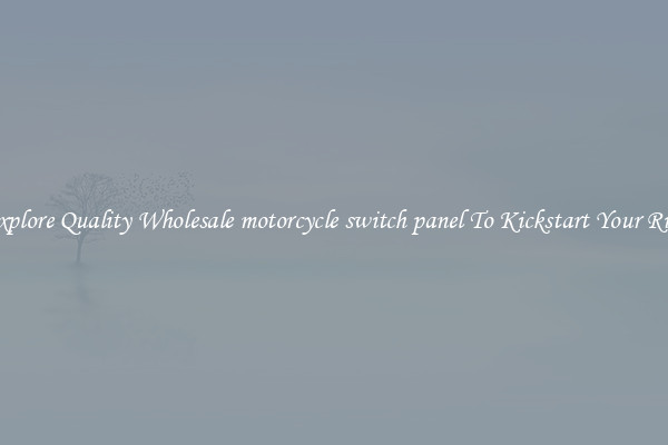 Explore Quality Wholesale motorcycle switch panel To Kickstart Your Ride
