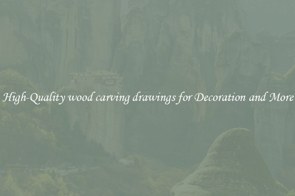 High-Quality wood carving drawings for Decoration and More