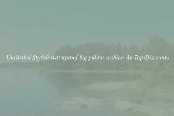 Unrivaled Stylish waterproof big pillow cushion At Top Discounts