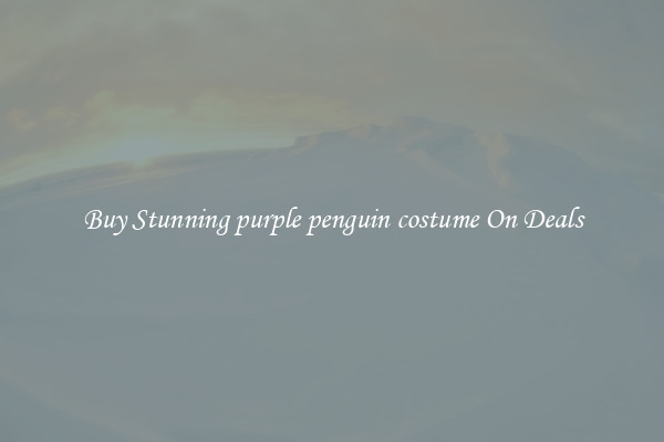 Buy Stunning purple penguin costume On Deals