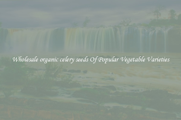 Wholesale organic celery seeds Of Popular Vegetable Varieties