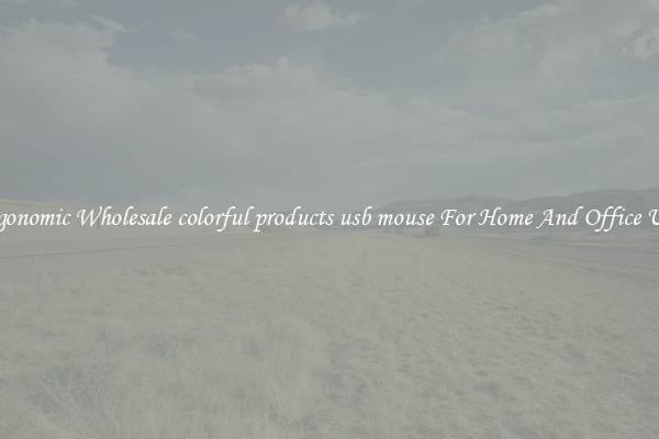 Ergonomic Wholesale colorful products usb mouse For Home And Office Use.
