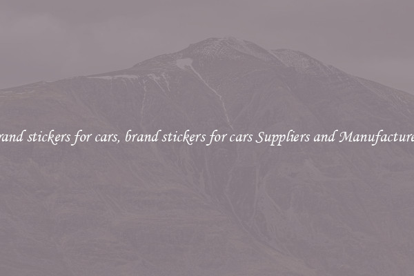 brand stickers for cars, brand stickers for cars Suppliers and Manufacturers