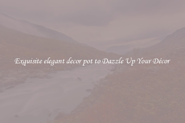 Exquisite elegant decor pot to Dazzle Up Your Décor 
